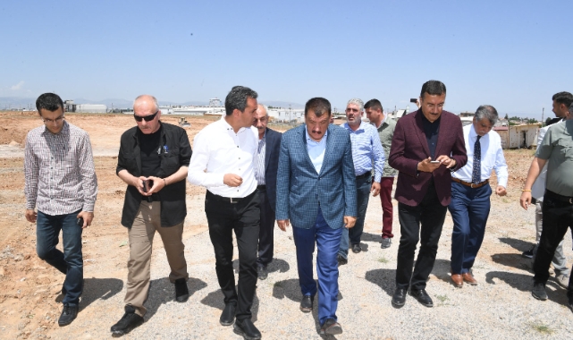 Başkan Gürkan, Beton Santrali Kurulacak Sahada İncelemelerde Bulundu