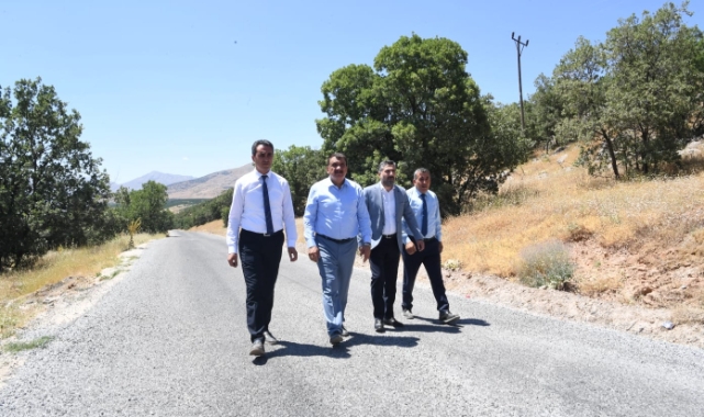 Başkan Gürkan, Doğanşehir İlçesinde Asfalt Çalışmalarını İnceledi