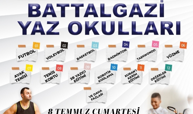 Battalgazi'de Yaz Spor Okulları Başlıyor
