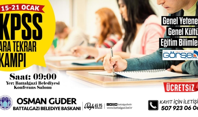 KPSS’ye Hazırlanan Adaylar İçin Ara Tekrar Kampı Düzenlenecek