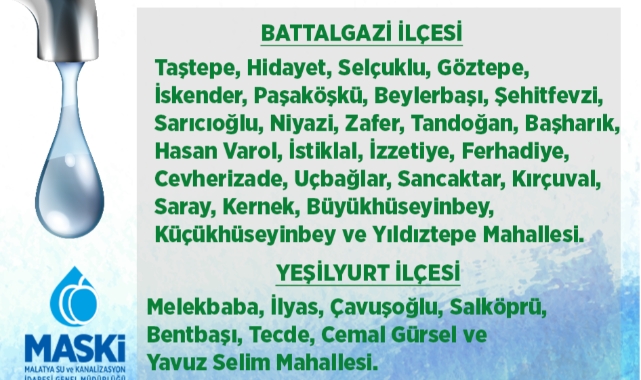 MASKİ’den Su Kesintisi Uyarısı!