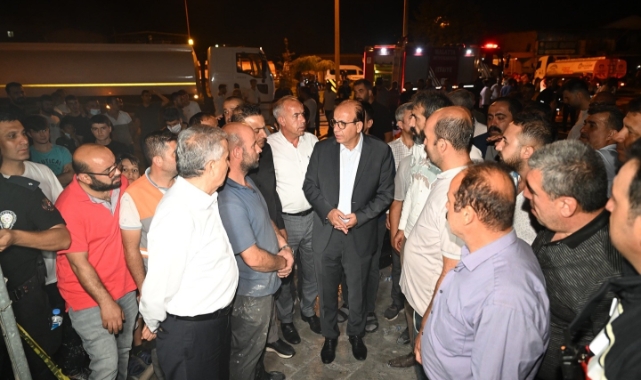 Başkan Geçit, “Yangında Mağdur Olan Esnaflarımızın Yanındayız”