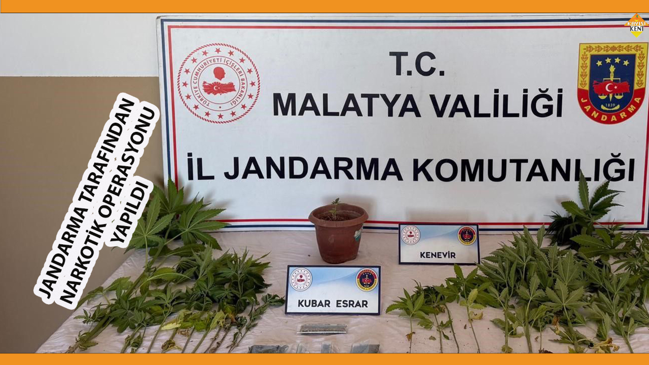 JANDARMA TARAFINDAN NARKOTİK OPERASYONU YAPILDI