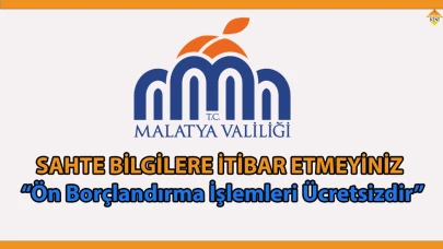 “ÖN BORÇLANDIRMA İŞLEMLERİ ÜCRETSİZDİR”