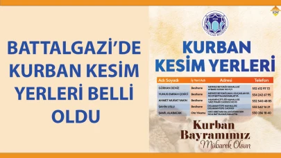 BATTALGAZİ’DE KURBAN KESİM YERLERİ BELLİ OLDU