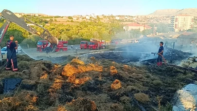 SAMANLIKTA ÇIKAN YANGIN KORKUTTU