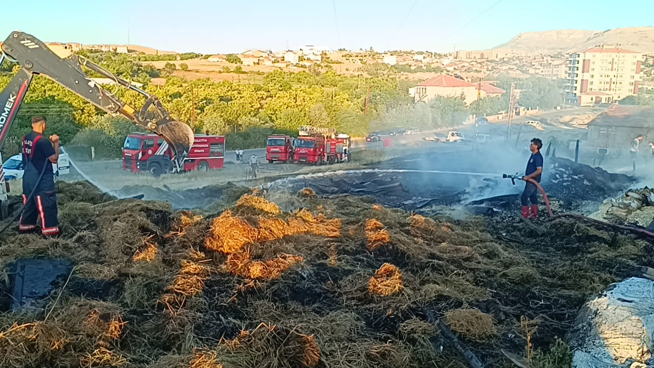 SAMANLIKTA ÇIKAN YANGIN KORKUTTU