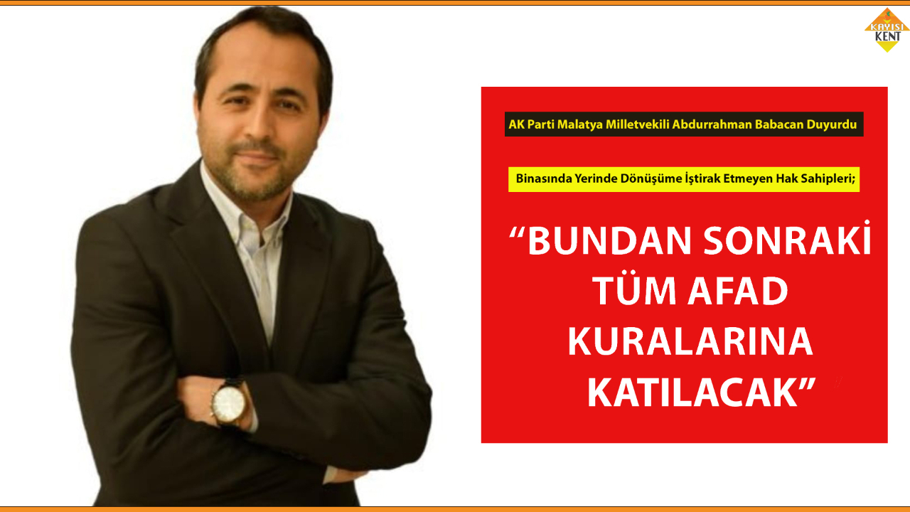 “BUNDAN SONRAKİ TÜM AFAD KURALARINA KATILACAKLAR”