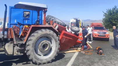 BATTALGAZİ’DE TIR İLE TRAKTÖR ÇARPIŞTI: 1 ÖLÜ