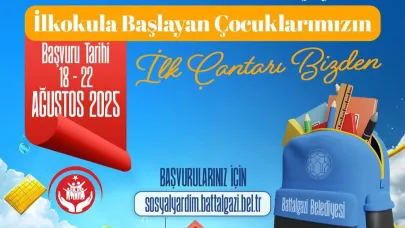 BATTALGAZİ BELEDİYESİ, AİLELERİN KIRTASİYE YÜKÜNÜ AZALTIYOR