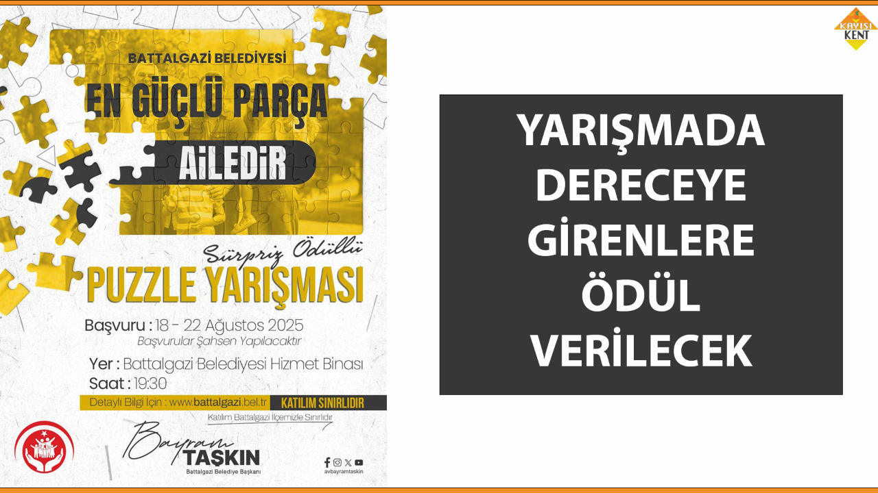 AİLE BAĞINI GÜÇLENDİRECEK PUZZLE YARIŞMASI DÜZENLENİYOR
