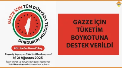 GAZZE İÇİN TÜKETİM BOYKOTUNA DESTEK VERİLDİ