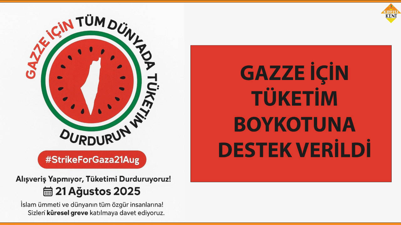GAZZE İÇİN TÜKETİM BOYKOTUNA DESTEK VERİLDİ