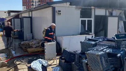 MALATYA’DA TOKİ ŞANTİYESİNDE ÇIKAN YANGIN SÖNDÜRÜLDÜ