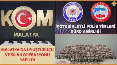 MALATYA’DA UYUŞTURUCU VE SİLAH OPERASYONU YAPILDI