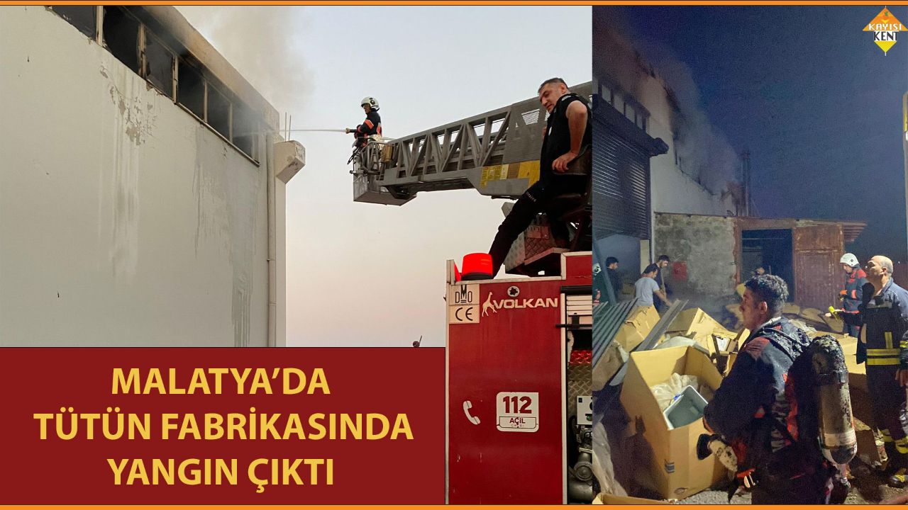 MALATYA’DA TÜTÜN FABRİKASINDA YANGIN ÇIKTI