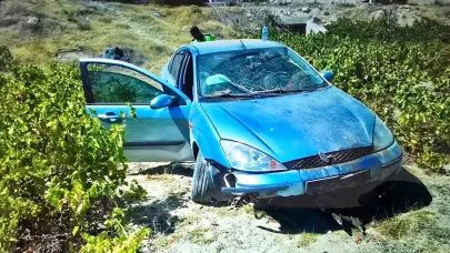 MALATYA’DA OTOMOBİL DEVRİLDİ: 2 YARALI VAR