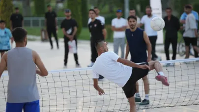 BATTALGAZİ'DE AYAK TENİSİ TURNUVASI TAMAMLANDI