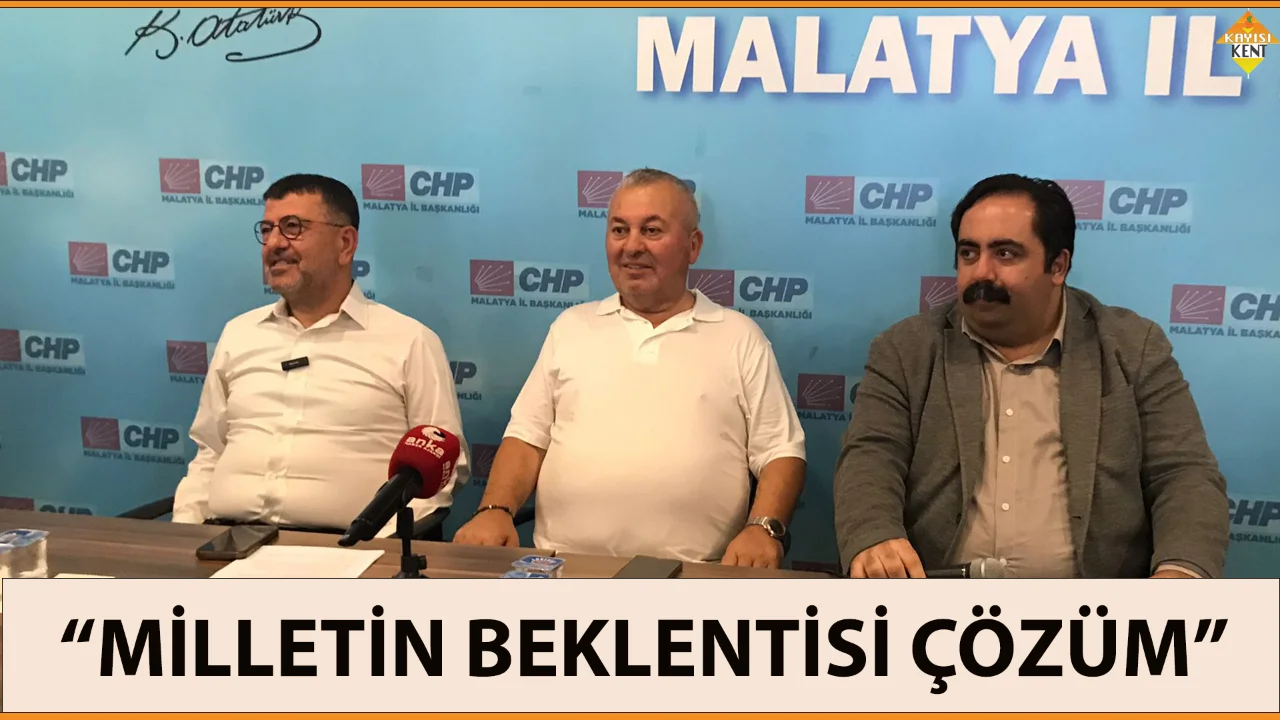 “MİLLETİN BEKLENTİSİ ÇÖZÜM”