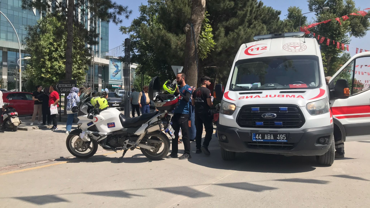 MOTOSİKLET KAZASINDA 1 KİŞİ YARALANDI