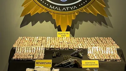 MALATYA’DA UYUŞTURUCU VE SİLAH ELE GEÇİRİLDİ