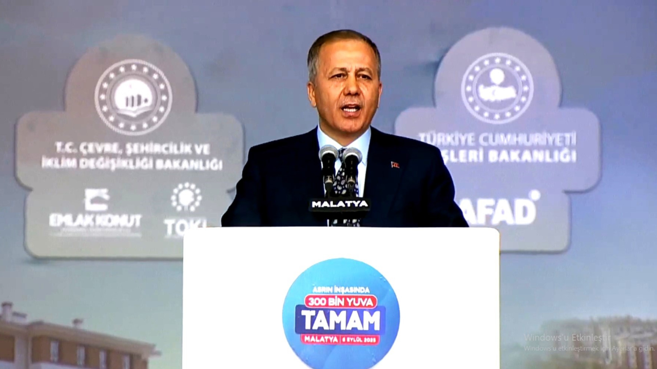 İÇİŞLERİ BAKANI ALİ YERLİKAYA, MALATYALILARA SESLENDİ