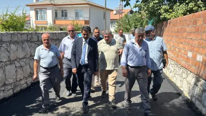 TOPTAŞ MAHALLESİ’NDE ASFALT SERİMİ YAPILDI