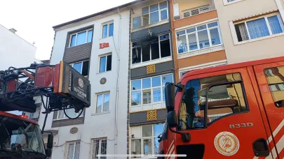 HACI ABDİ MAHALLESİ'NDE EV YANGINI KORKUTTU