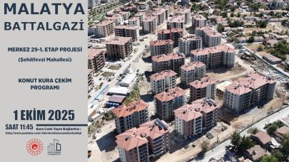 KENTSEL DÖNÜŞÜM PROJELERİ İÇİN KURA ÇEKİLECEK