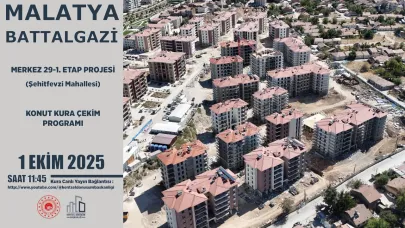KENTSEL DÖNÜŞÜM PROJELERİ İÇİN KURA ÇEKİLECEK