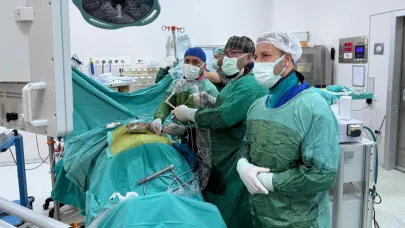 8 CM BÖBREK TAŞI KAPALI YÖNTEMLE ALINDI