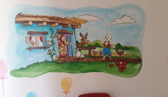 Anaokulu Sanat Sokağına Dönüştü