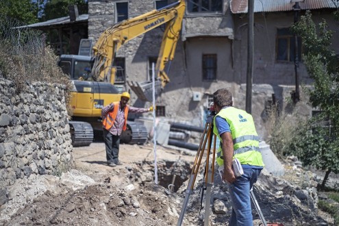 Arapgir’de Altyapı Çalışmaları Devam Ediyor