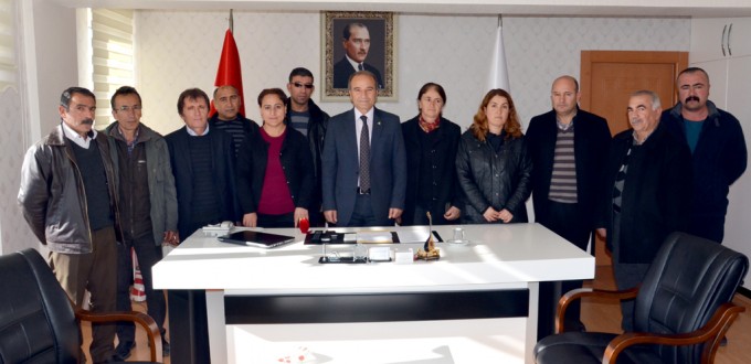 ARGUVAN CHP YÖNETİMİNDEN BAŞKAN KIZILDAŞ&#039;A ZİYARET