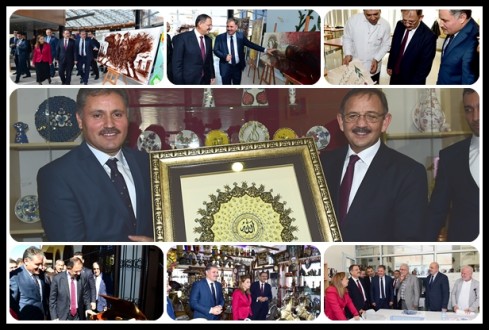 Bakan Özhaseki Sanat Merkezi Ve Sanat Sokağını Gezdi