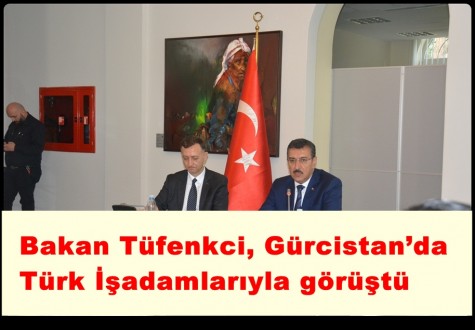 Bakan Tüfenkci, Gürcistan’da Türk İşadamlarıyla görüştü