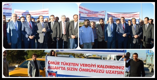 Bakan Tüfenkci’ye şoför esnafından teşekkür karşılaması