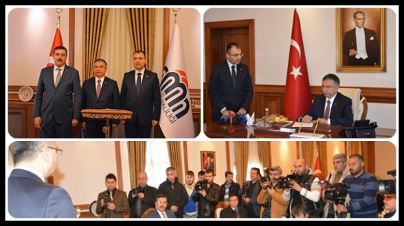 Bakanlar, Vali Toprak’ı Ziyaret Etti