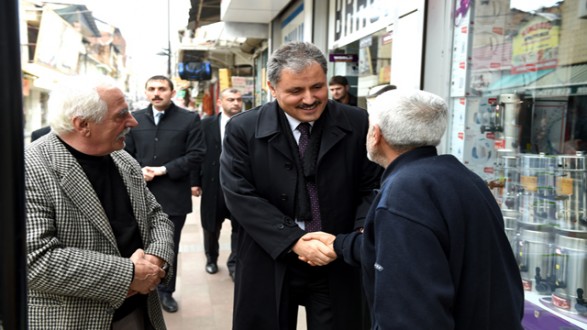 BAŞKAN ÇAKIR, ESNAF ZİYARETİNDE BULUNDU