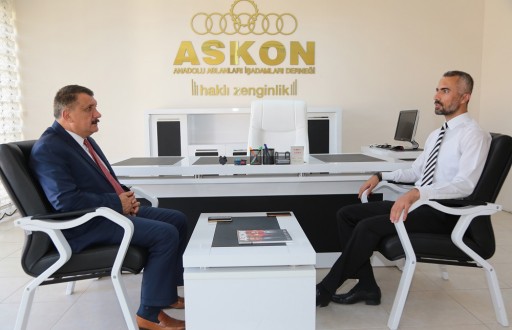 Başkan Gürkan, Akson Malatya Şube Başkanı Karataş İle Bir Araya Geldi