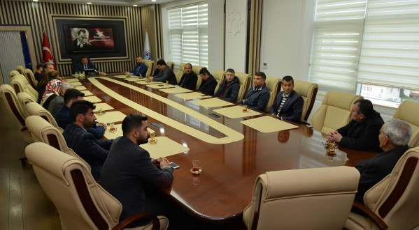 Başkan Gürkan, Mathap Başkanı Akın Ve Yönetimi İle Bir Araya Geldi