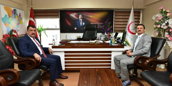 Başkan Gürkan, Sağlık İl Müdürü Duran’ı Ziyaret Etti