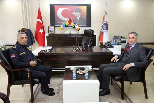 Başkan Yanılmaz’dan Zülfü Ağar Polis Meslek Eğitim Merkezi Müdürü Gündoğmuş’a  Ziyaret