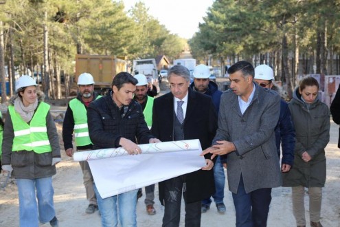 Başkan Yanılmaz, Zafran Mesire Alanındaki Çalışmaları Yerinde İnceledi