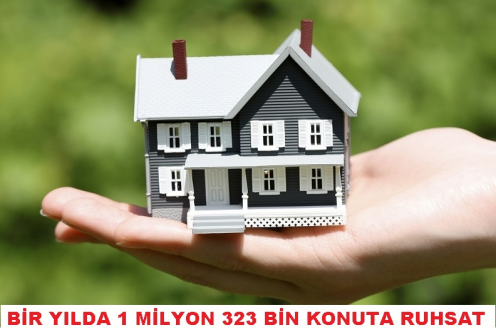 Bir Yılda 1 Milyon 323 Bin Konuta Ruhsat