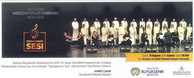 Büyükşehir’den ‘Toprağımızın Sesi’ Konseri