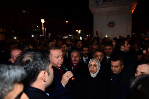 Cumhurbaşkanı Erdoğan, Doğanyol’da İncelemelerde Bulundu