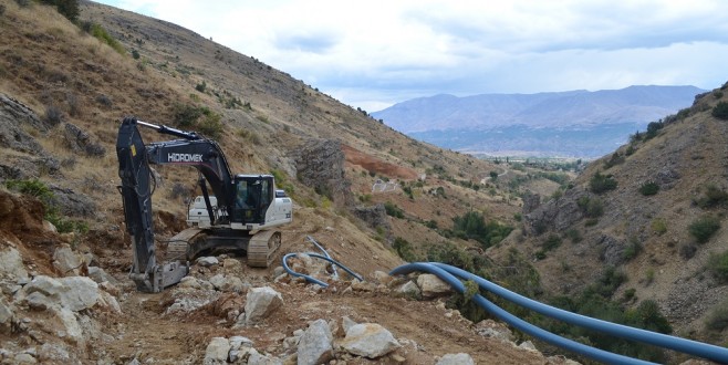 Doğanşehir Kapıderenin İçmesuyu Alt Yapısı Yenilendi