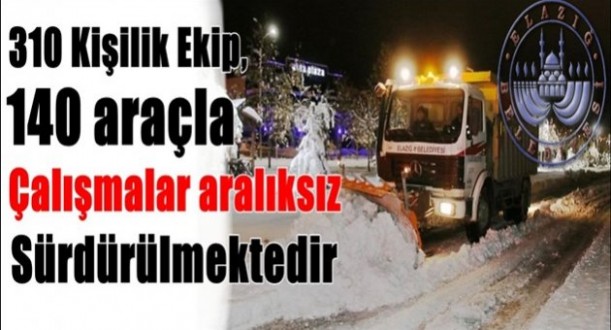 Elazığ Belediyesi’nden, Karla Mücadele Çalışmalarına İlişkin Açıklama