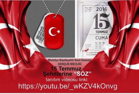 Gençlerden 15 Temmuz Darbe Şehitlerine “Söz”